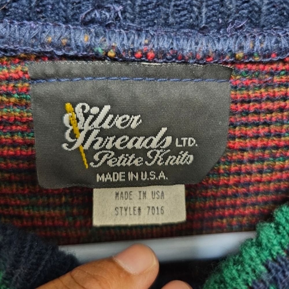 Vintage cardigan sweater size Medium to Large size. MADE U.S.A.